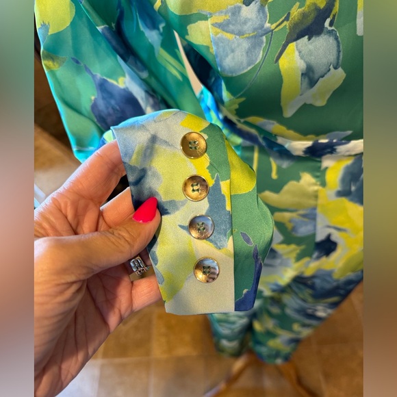 NWT ZARA FLORAL PRINT JUMPSUIT MULTICOLOURED, SIZE Small - Picture 8 of 15